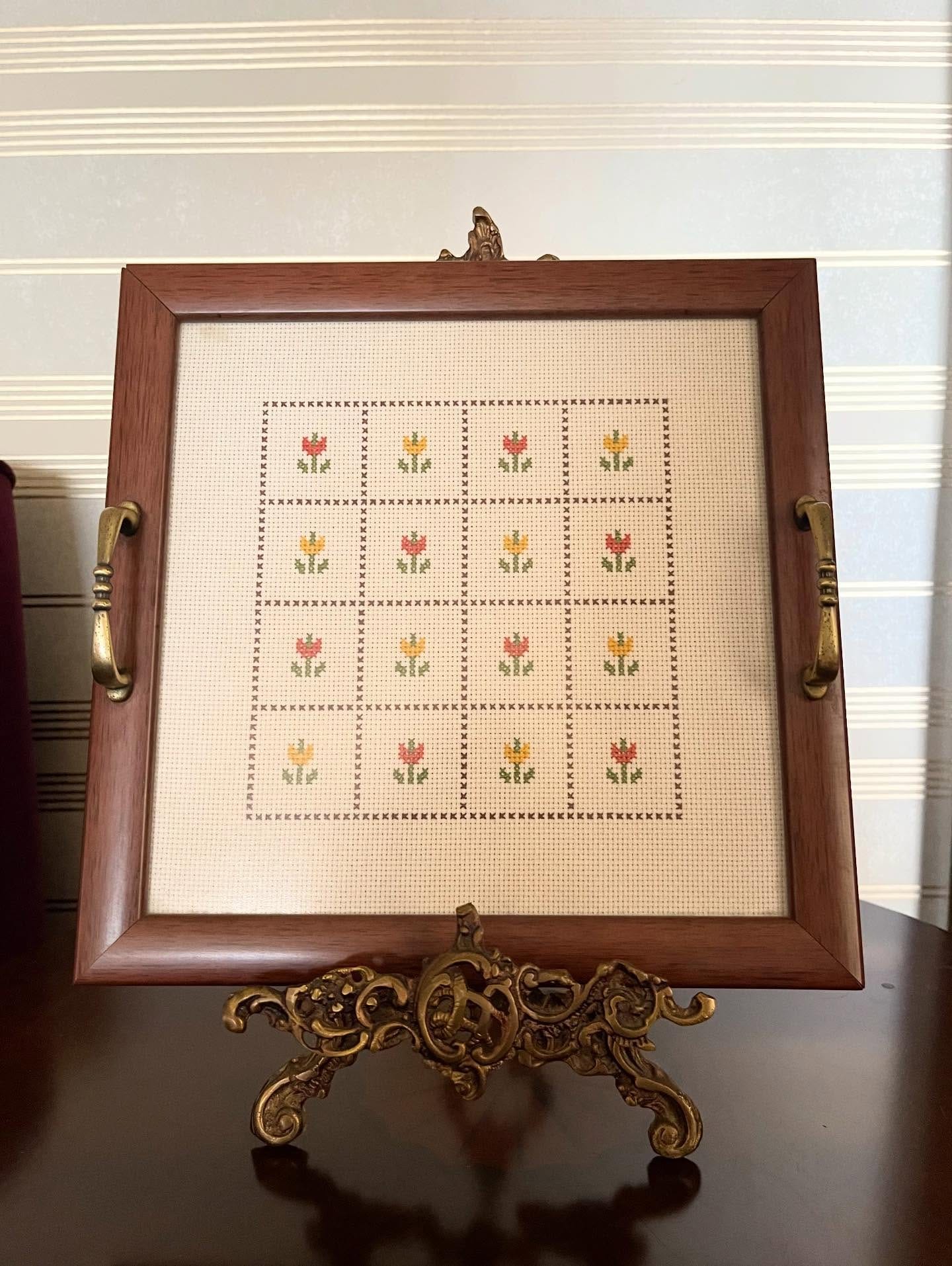 Cross stitch tray