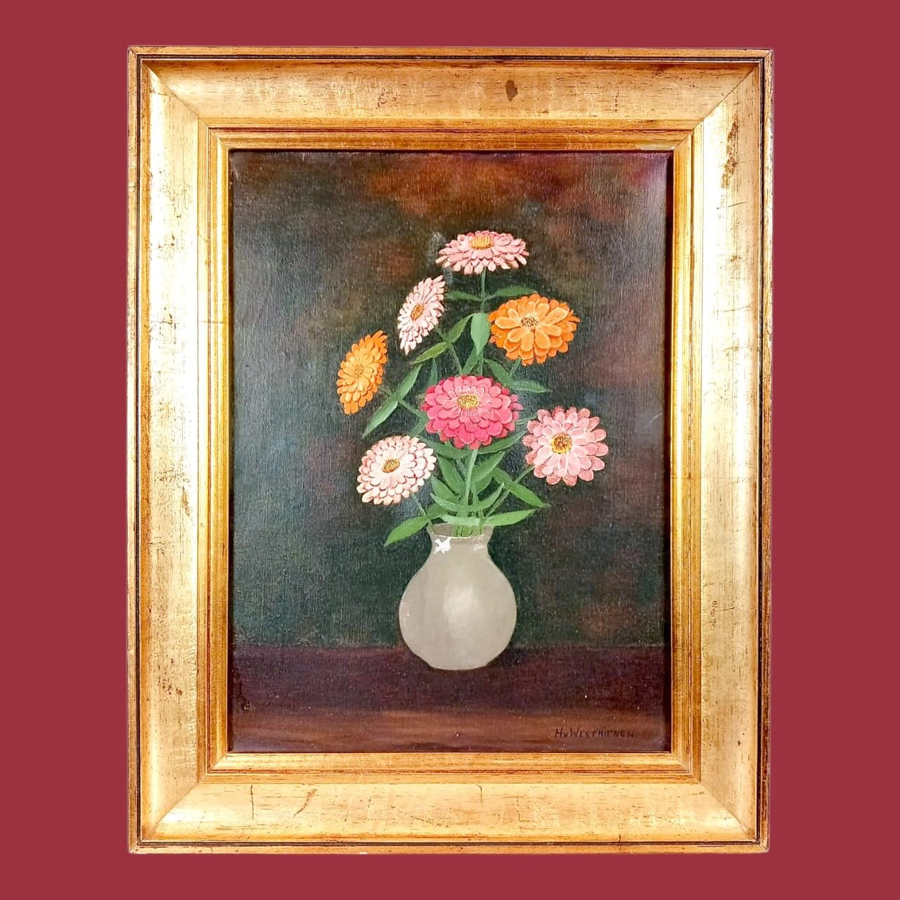 Floral still life painting