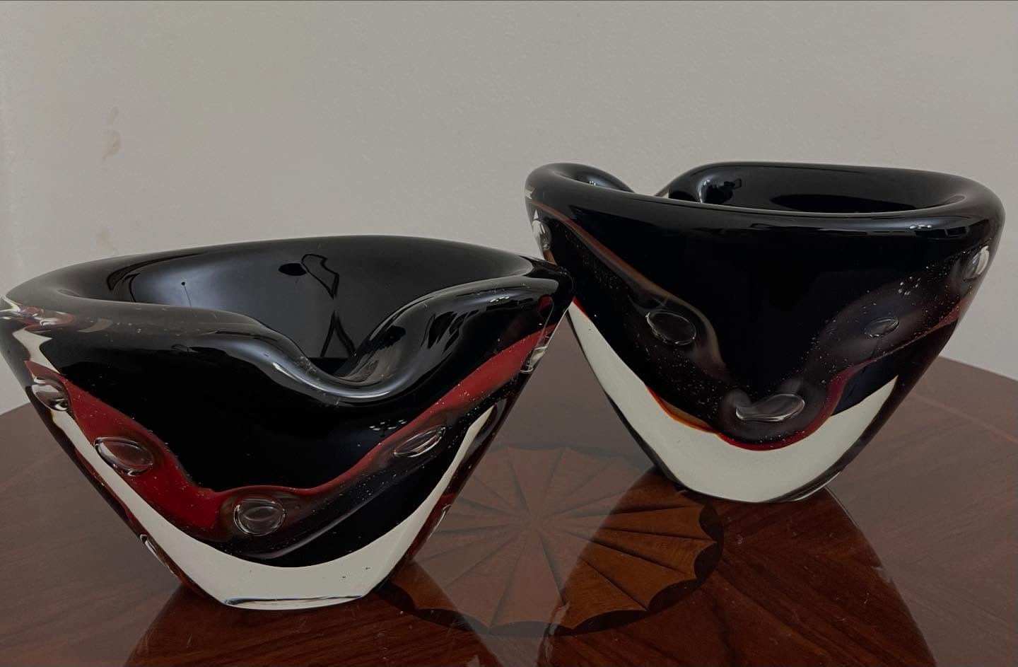 Murano glass ashtrays