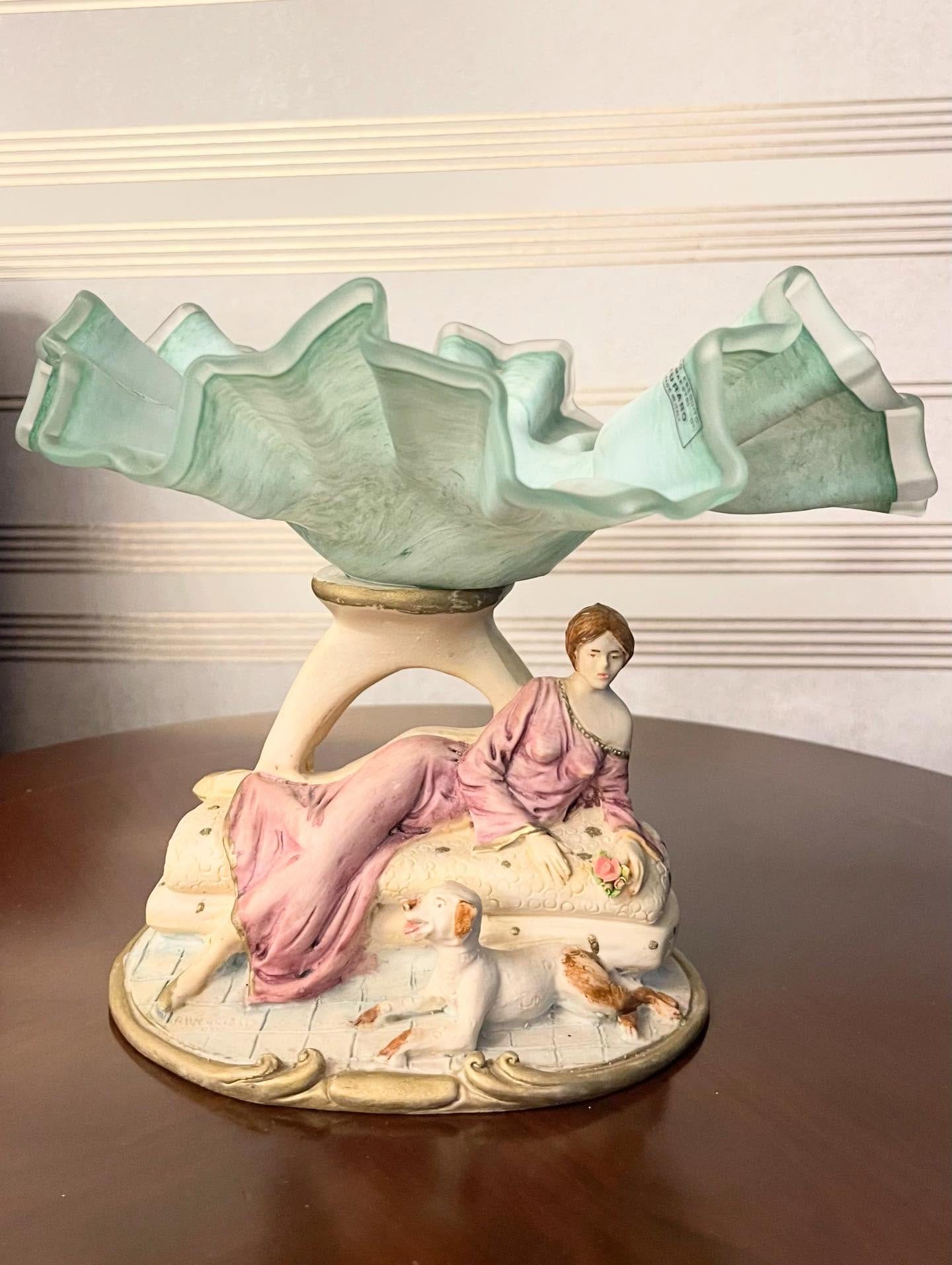 Murano and biscuit piece