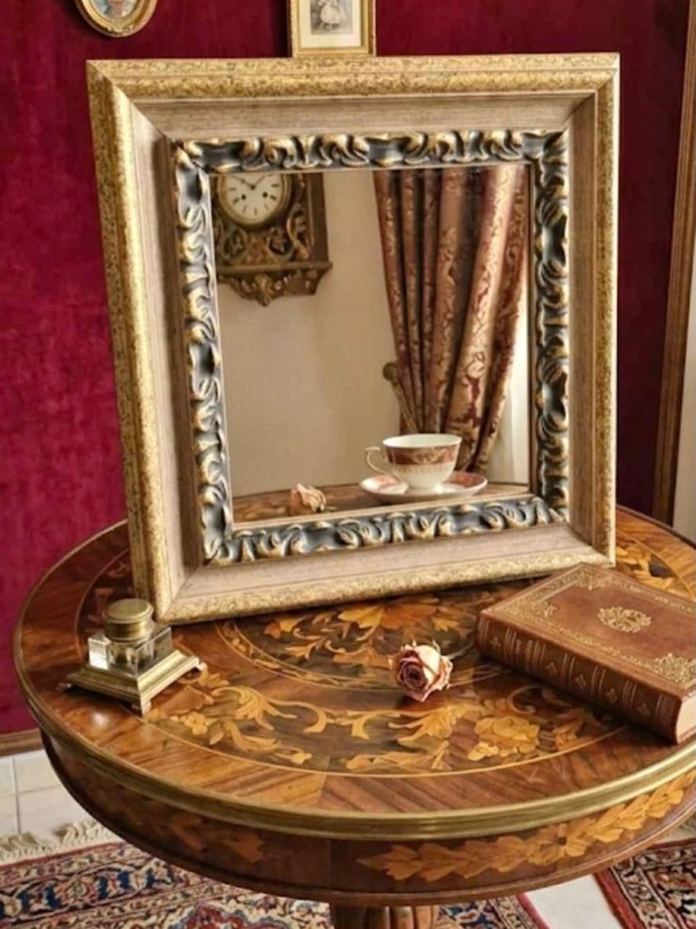 Vintage wood mirror