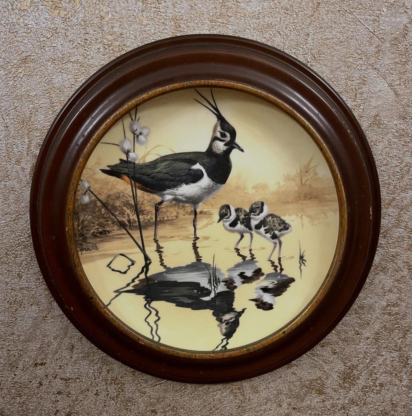 Hand-painted decorative plate