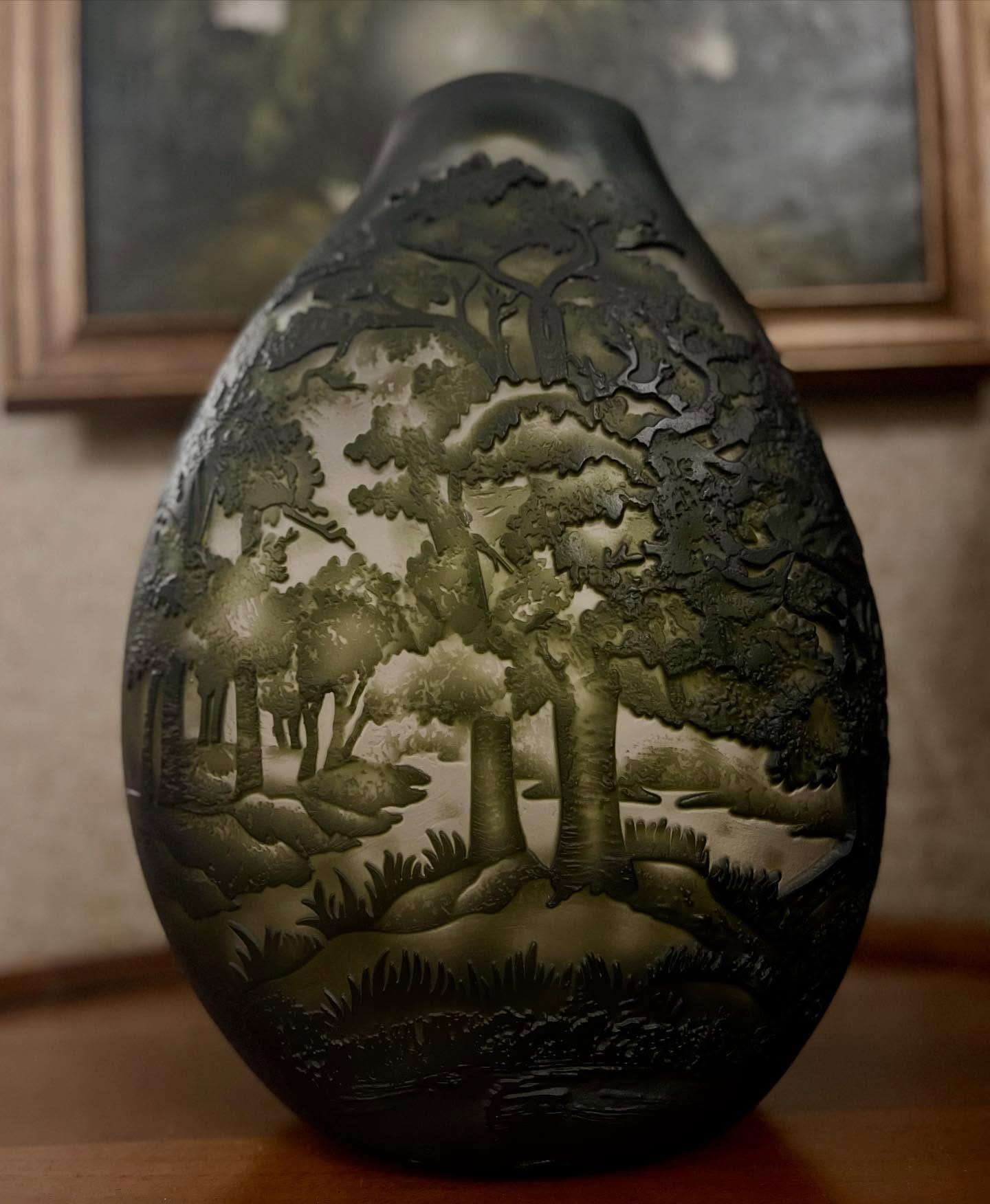 Cameo glass piece