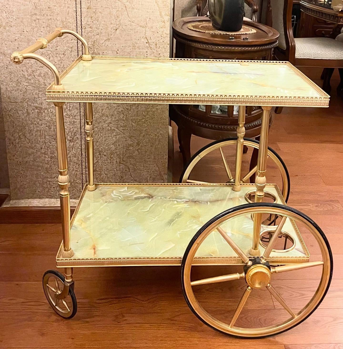Vintage gold trolley