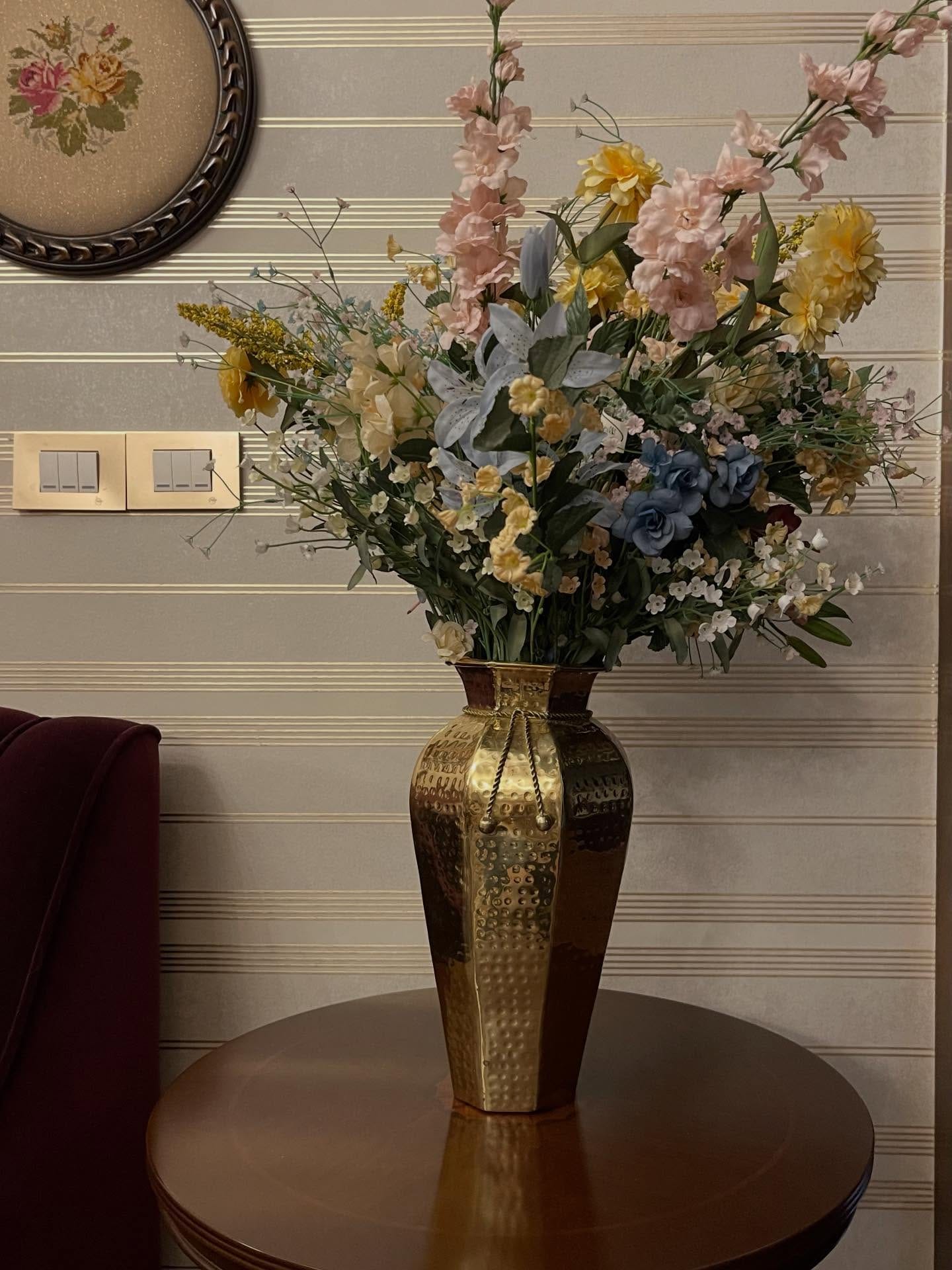 Vintage brass vase
